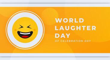 World Laughter Day Celebration Vector Design Illustration for Background, Poster, Banner, Advertising, Greeting Card