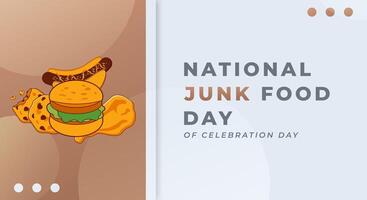 National Junk Food Day Celebration Vector Design Illustration for Background, Poster, Banner, Advertising, Greeting Card