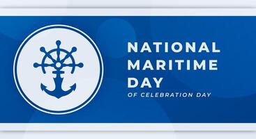 World Maritime Day Celebration Vector Design Illustration for Background, Poster, Banner, Advertising, Greeting Card