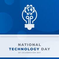 National Technology Day Celebration Vector Design Illustration for Background, Poster, Banner, Advertising, Greeting Card