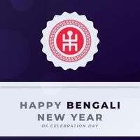 Happy Bengali New Year Celebration Vector Design Illustration for Background, Poster, Banner, Advertising, Greeting Card