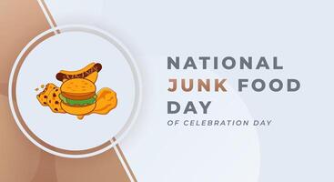 National Junk Food Day Celebration Vector Design Illustration for Background, Poster, Banner, Advertising, Greeting Card