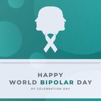 World Bipolar Day Celebration Vector Design Illustration for Background, Poster, Banner, Advertising, Greeting Card