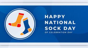 National Sock Day Celebration Vector Design Illustration for Background, Poster, Banner, Advertising, Greeting Card