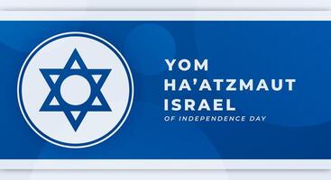 Yom Ha'atzmaut Israel Independence Day Celebration Vector Design Illustration for Background, Poster, Banner, Advertising, Greeting Card