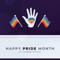 Happy Pride Month LGBT Celebration Vector Design Illustration for Background, Poster, Banner, Advertising, Greeting Card