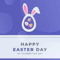 Happy Easter Day Celebration Vector Design Illustration for Background, Poster, Banner, Advertising, Greeting Card