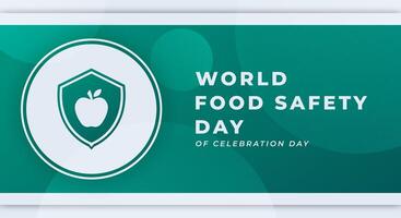 mundo comida la seguridad día celebracion vector diseño ilustración para fondo, póster, bandera, publicidad, saludo tarjeta