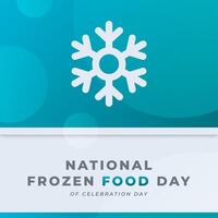 National Frozen Food Day Celebration Vector Design Illustration for Background, Poster, Banner, Advertising, Greeting Card