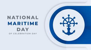 mundo marítimo día celebracion vector diseño ilustración para fondo, póster, bandera, publicidad, saludo tarjeta