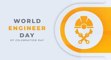 World Engineers Day Celebration Vector Design Illustration for Background, Poster, Banner, Advertising, Greeting Card