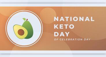 National Keto Day Celebration Vector Design Illustration for Background, Poster, Banner, Advertising, Greeting Card