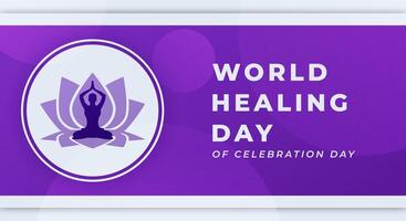 World Healing Day Celebration Vector Design Illustration for Background, Poster, Banner, Advertising, Greeting Card