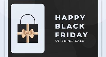 Happy Black Friday Celebration Vector Design Illustration for Background, Poster, Banner, Advertising, Greeting Card