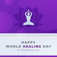 World Healing Day Celebration Vector Design Illustration for Background, Poster, Banner, Advertising, Greeting Card