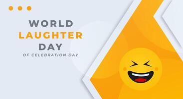 World Laughter Day Celebration Vector Design Illustration for Background, Poster, Banner, Advertising, Greeting Card