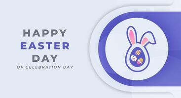 Happy Easter Day Celebration Vector Design Illustration for Background, Poster, Banner, Advertising, Greeting Card