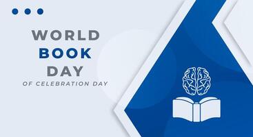 World Book Day Celebration Vector Design Illustration for Background, Poster, Banner, Advertising, Greeting Card