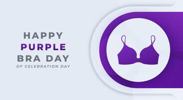 Purple Bra Day Celebration Vector Design Illustration for Background, Poster, Banner, Advertising, Greeting Card