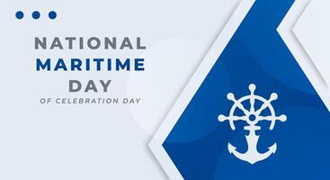 World Maritime Day Celebration Vector Design Illustration for Background, Poster, Banner, Advertising, Greeting Card