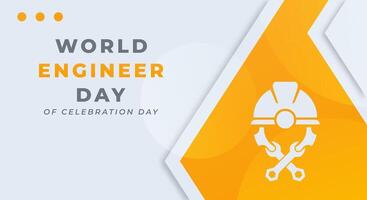 World Engineers Day Celebration Vector Design Illustration for Background, Poster, Banner, Advertising, Greeting Card