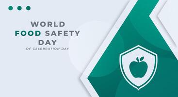 World Food Safety Day Celebration Vector Design Illustration for Background, Poster, Banner, Advertising, Greeting Card