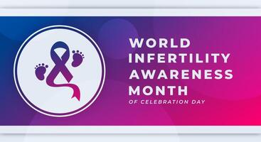 World Infertility Awareness Month Vector Design Illustration for Background, Poster, Banner, Advertising, Greeting Card