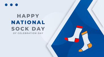 National Sock Day Celebration Vector Design Illustration for Background, Poster, Banner, Advertising, Greeting Card