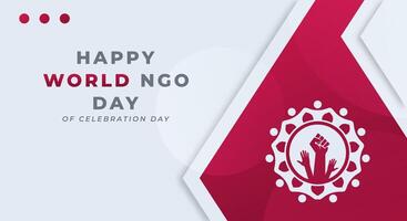 World NGO Day Celebration Vector Design Illustration for Background, Poster, Banner, Advertising, Greeting Card