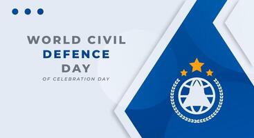 World Civil Defence Day Celebration Vector Design Illustration for Background, Poster, Banner, Advertising, Greeting Card