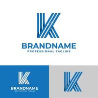 letra k Finanzas logo, adecuado para negocio relacionado a Finanzas con k inicial. vector