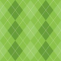 Argyle vector pattern. Argyle pattern. Light green argyle pattern. Seamless geometric pattern for clothing, wrapping paper, backdrop, background, gift card, sweater.