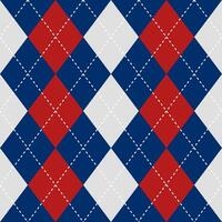 Argyle vector pattern. Argyle pattern. Navy blue and red argyle pattern. Seamless geometric pattern for clothing, wrapping paper, backdrop, background, gift card, sweater.