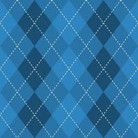 Argyle vector pattern. Argyle pattern. Navy blue argyle pattern. Seamless geometric pattern for clothing, wrapping paper, backdrop, background, gift card, sweater.