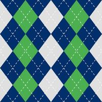 Argyle vector pattern. Argyle pattern. Navy Blue and light green argyle pattern. Seamless geometric pattern for clothing, wrapping paper, backdrop, background, gift card, sweater.
