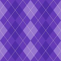 Argyle vector pattern. Argyle pattern. Purple argyle pattern. Seamless geometric pattern for clothing, wrapping paper, backdrop, background, gift card, sweater.