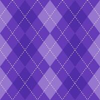 Argyle vector pattern. Argyle pattern. Purple argyle pattern. Seamless geometric pattern for clothing, wrapping paper, backdrop, background, gift card, sweater.