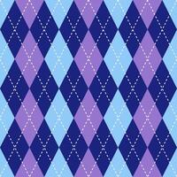 Argyle vector pattern. Argyle pattern. Purple and blue argyle pattern. Seamless geometric pattern for clothing, wrapping paper, backdrop, background, gift card, sweater.