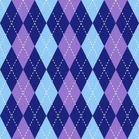 Argyle vector pattern. Argyle pattern. Purple and blue argyle pattern. Seamless geometric pattern for clothing, wrapping paper, backdrop, background, gift card, sweater.