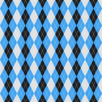 Argyle vector pattern. Argyle pattern. Blue and black argyle pattern. Seamless geometric pattern for clothing, wrapping paper, backdrop, background, gift card, sweater.