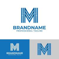 Letter M Finance Logo, suitable for business related to finance with M initial. vector