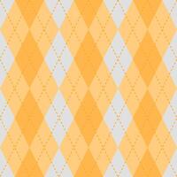 Argyle vector pattern. Argyle pattern. Orange argyle pattern. Seamless geometric pattern for clothing, wrapping paper, backdrop, background, gift card, sweater.