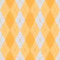 Argyle vector pattern. Argyle pattern. Orange argyle pattern. Seamless geometric pattern for clothing, wrapping paper, backdrop, background, gift card, sweater.