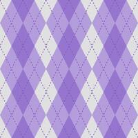 Argyle vector pattern. Argyle pattern. Purple argyle pattern. Seamless geometric pattern for clothing, wrapping paper, backdrop, background, gift card, sweater.