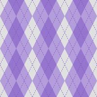 Argyle vector pattern. Argyle pattern. Purple argyle pattern. Seamless geometric pattern for clothing, wrapping paper, backdrop, background, gift card, sweater.