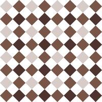 Brown checkered pattern. Checkered vector seamless pattern. Decorative element, wall tile, swimming pool, floor tile, bathroom decoration