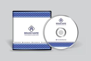 Modern CD cover design vector