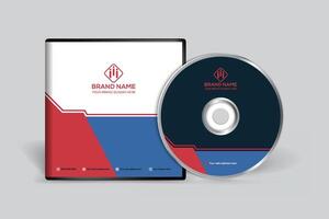 Corporate clean CD cover template vector