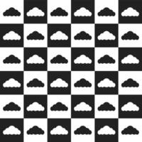 Black cloud. cloud pattern. cloud pattern background. cloud background. Seamless pattern. for backdrop, decoration, Gift wrapping vector