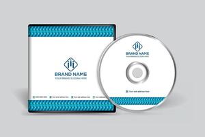 Corporate clean CD cover template vector